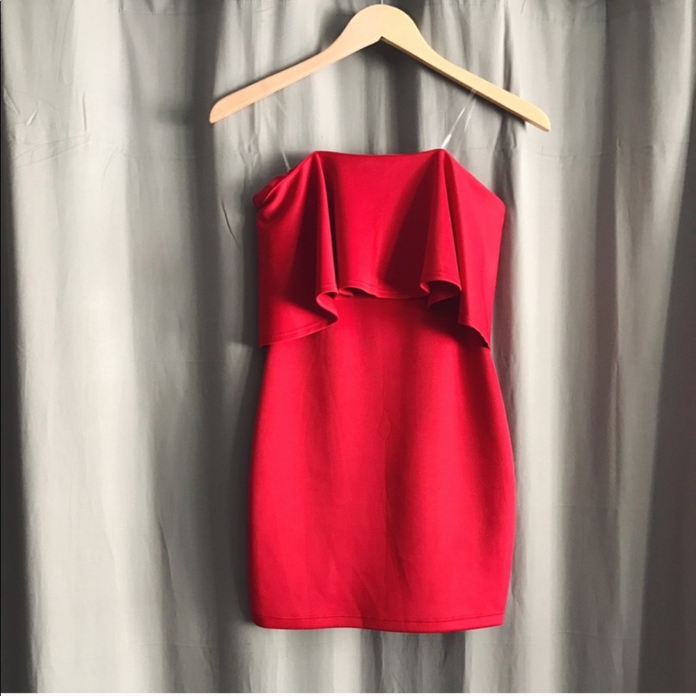 Windsor Strapless Red Mini Dress